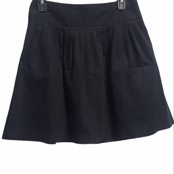 Theory Pleated Mini Black Skirt Size‎ 4 With Pockets - Picture 1 of 5